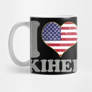 Kihei Maui Hawaii Pride 4th Of July USA Flag Mug